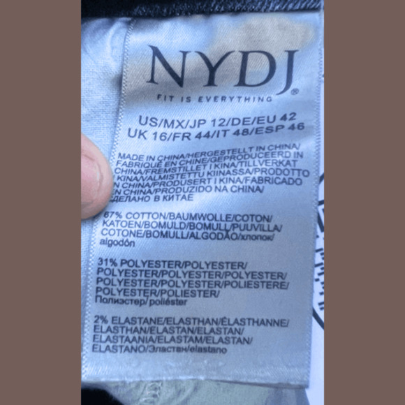 NYDJ Bootcut Jeans | Blue Mid-Rise Denim | Size 12 | Vintage - Picture 3 of 4